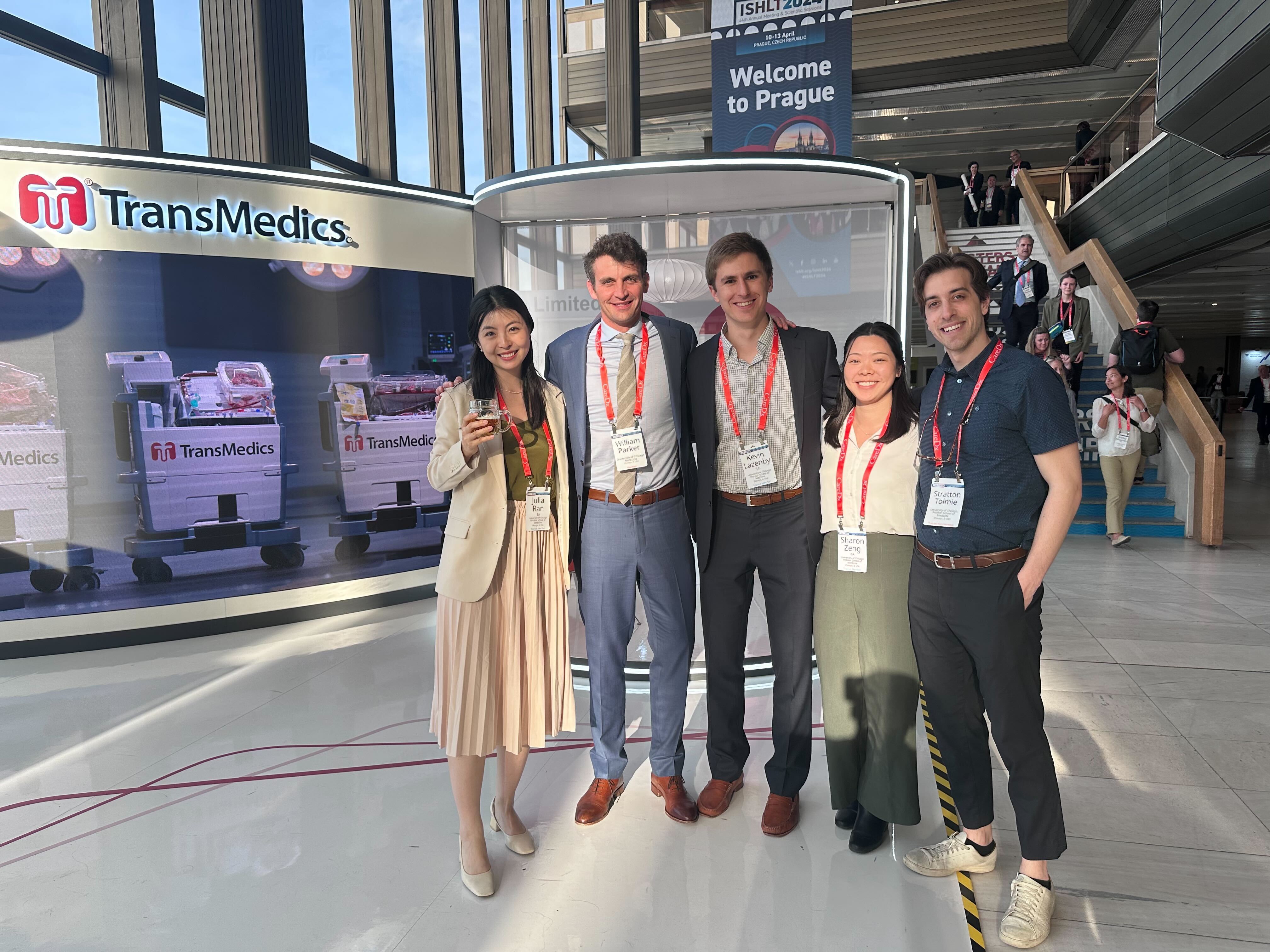 Parker HCA Lab members at the ISHLT 2024 conference in Prague